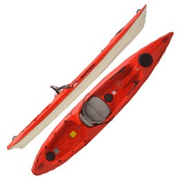 red skimmer 128 hurricane aquasports kayak fluid fun canoe and kayak